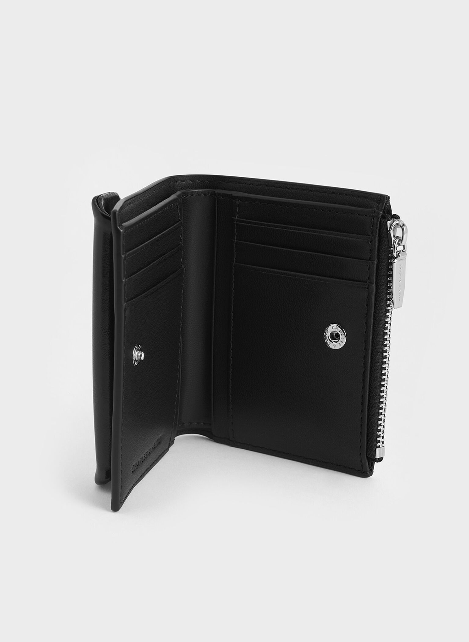 Rachel Front-Pocket Top-Zip Wallet, Noir, hi-res