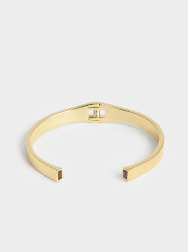 Swarovski® Crystal Cuff Bracelet, Gold, hi-res