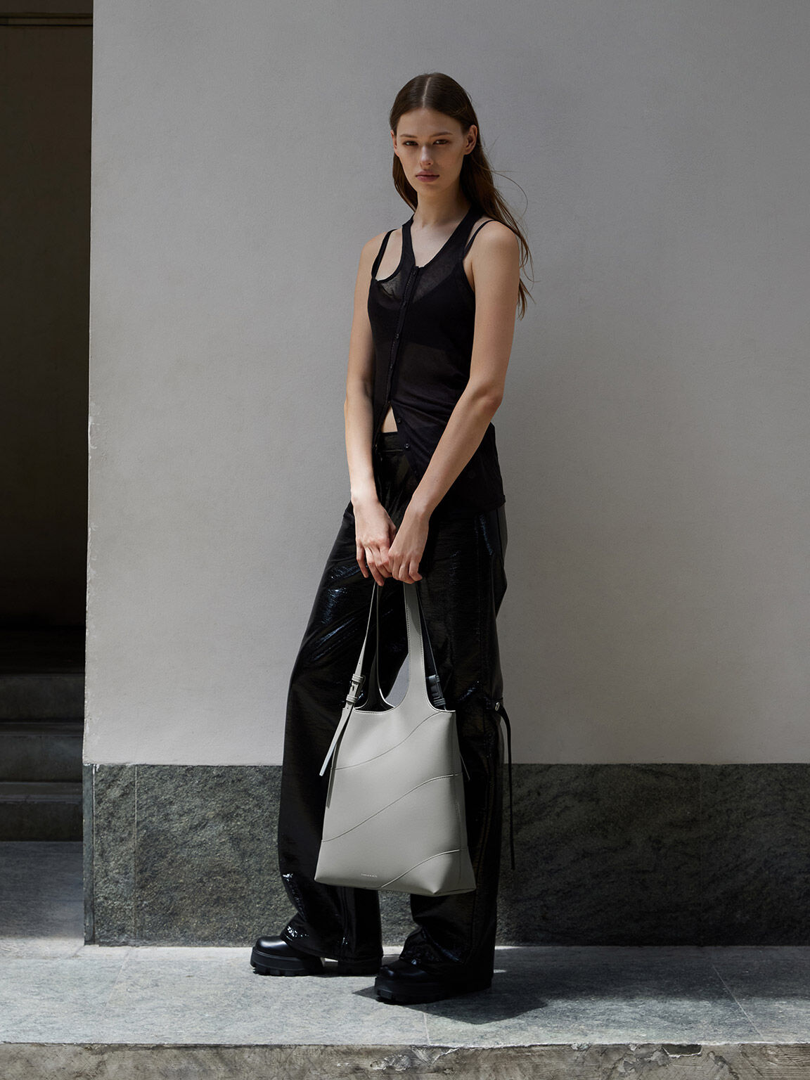 Grey Tote Bags Shop Online CHARLES KEITH CA