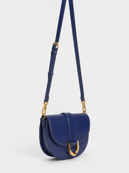 Bolso saddle Gabine, Azul marino, hi-res