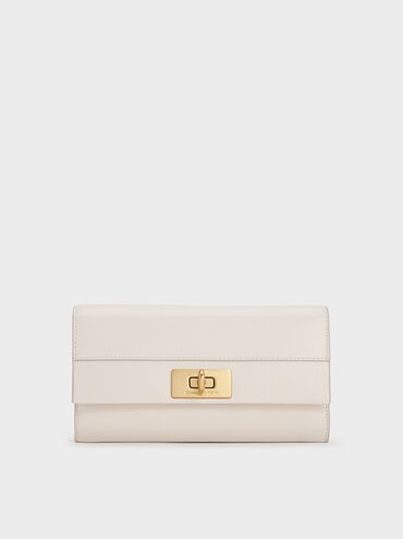 Cartera Lennie con asa de cadena, Crema, hi-res