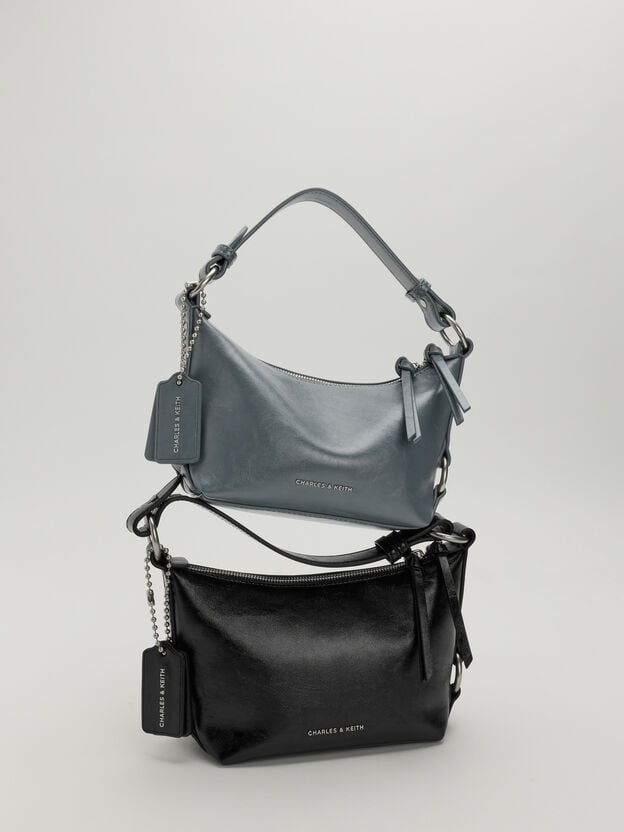 Tatiana Tassel Hobo Bag, Smoky Blue, hi-res