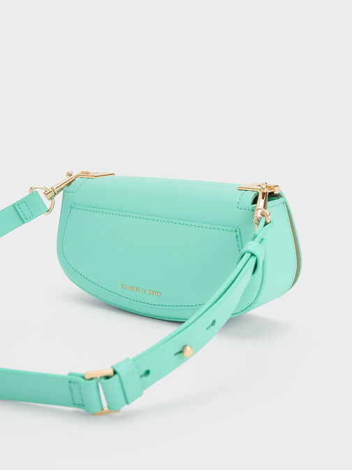 Sonnet Two-Tone Chain Handle Shoulder Bag, Mint Green, hi-res