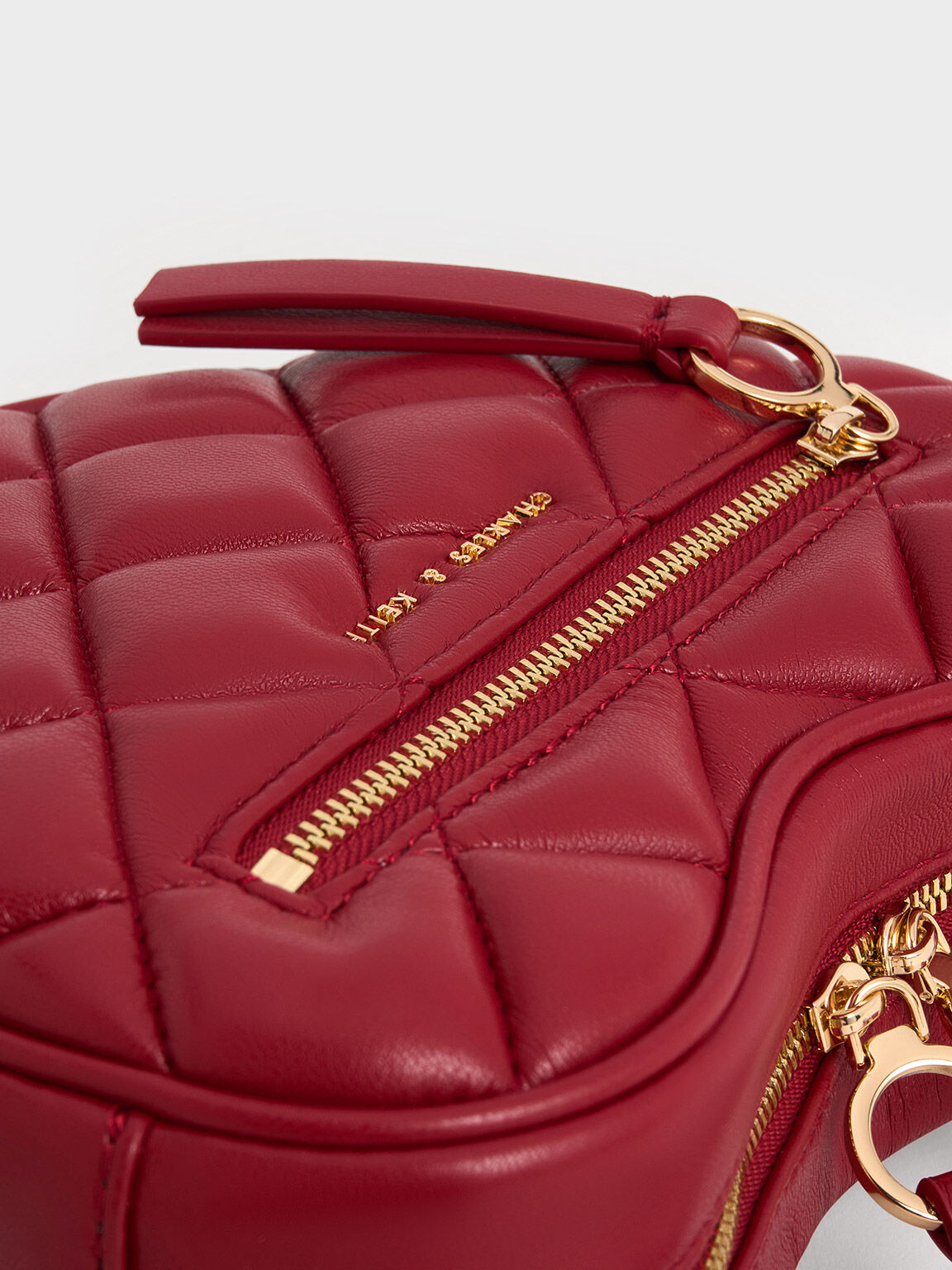 Red quilted new arrivals handbag