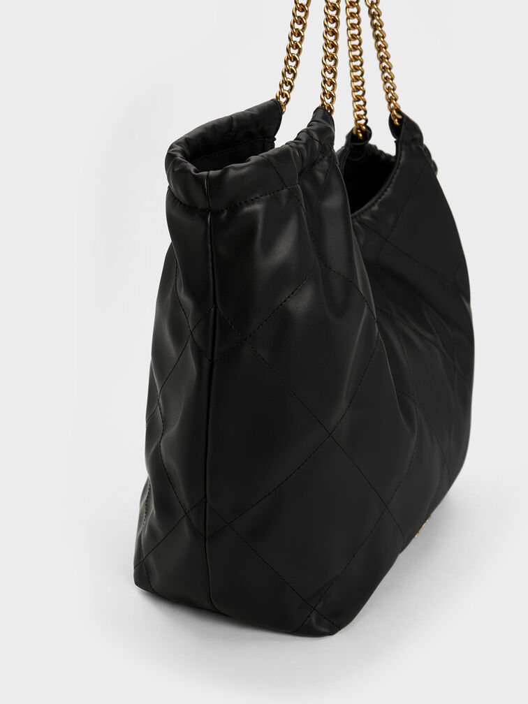 Charles & Keith - Women's Charlot Chain Strap Bag, Black, S