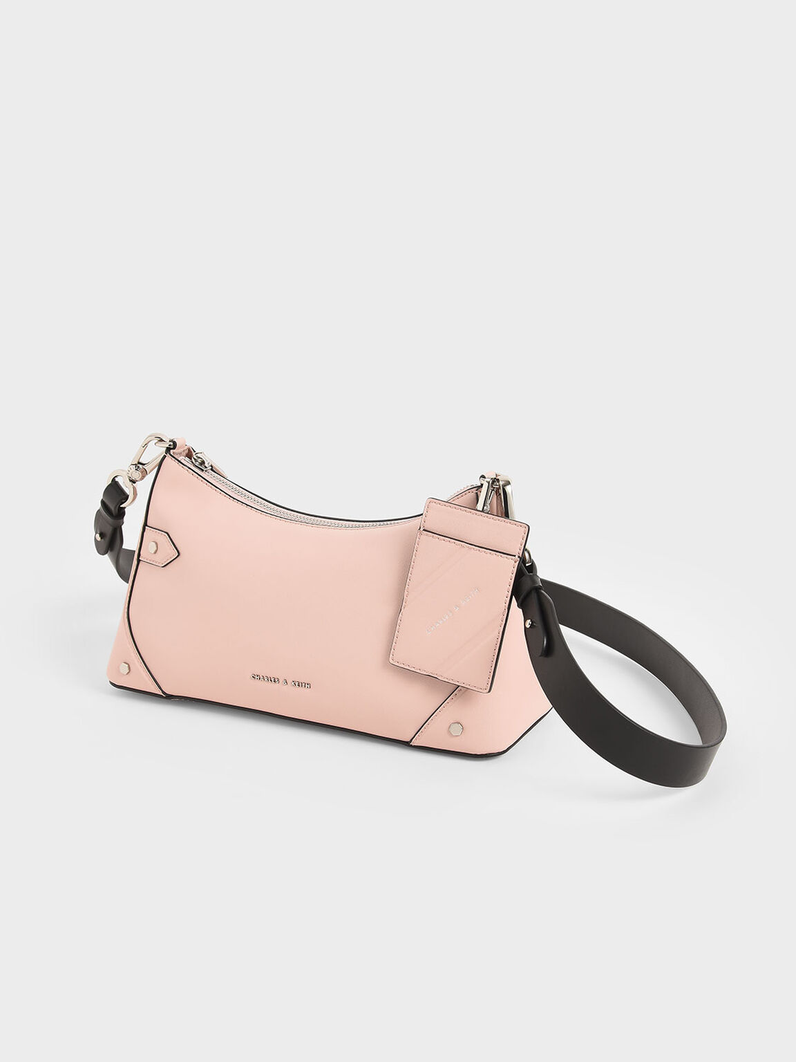 Chain Handle Bag, Pink, hi-res