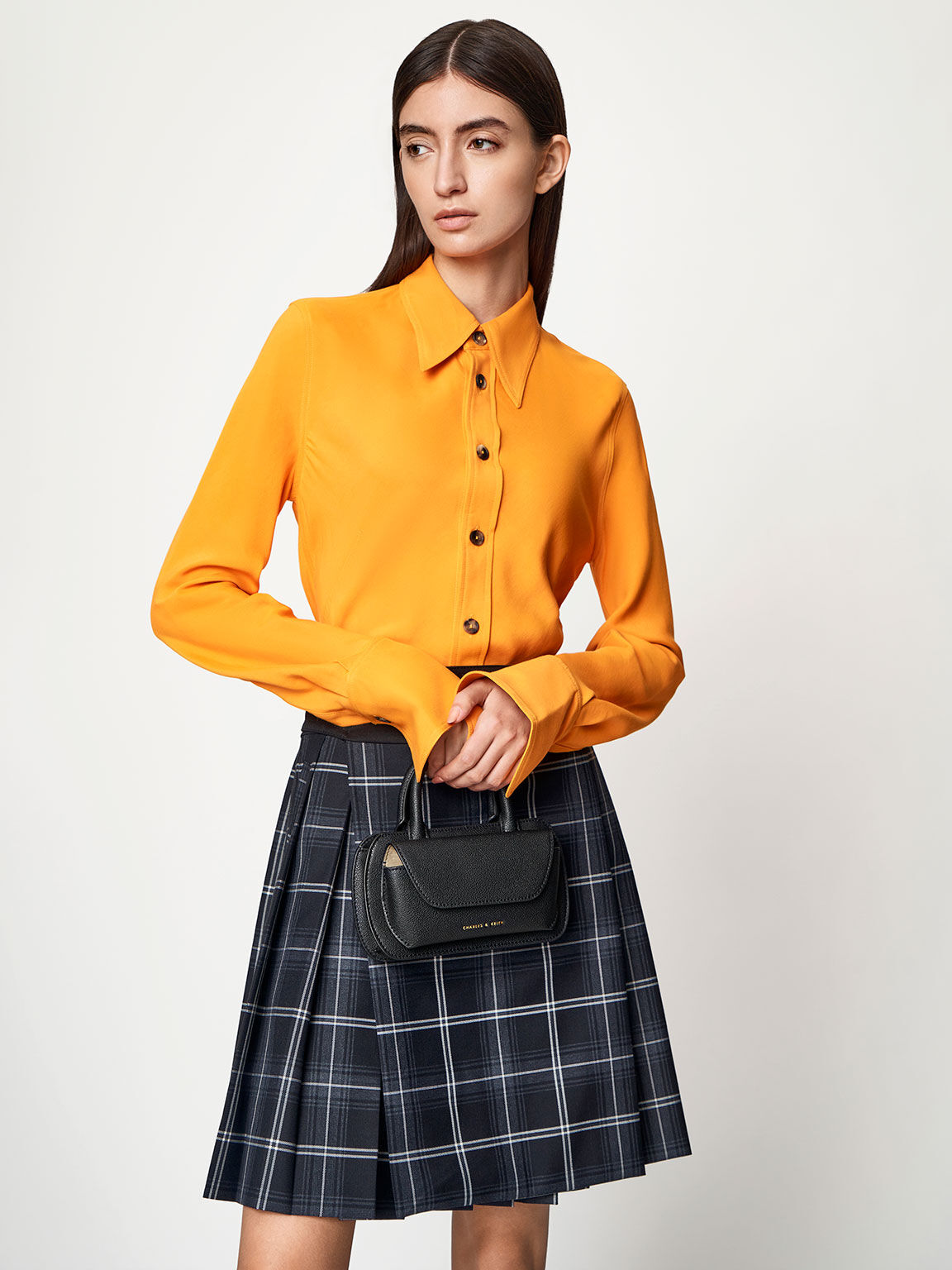 Selby Boxy Top Handle Bag, Black, hi-res