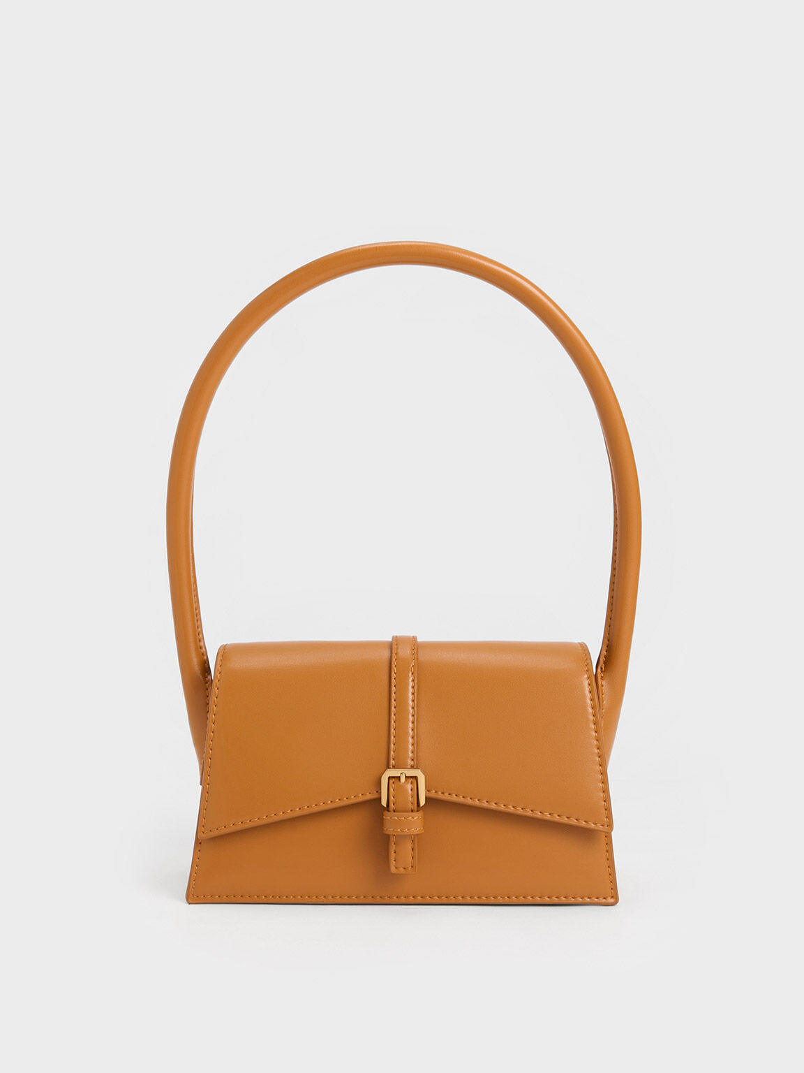 Annelise Belted Trapeze Bag, Orange, hi-res