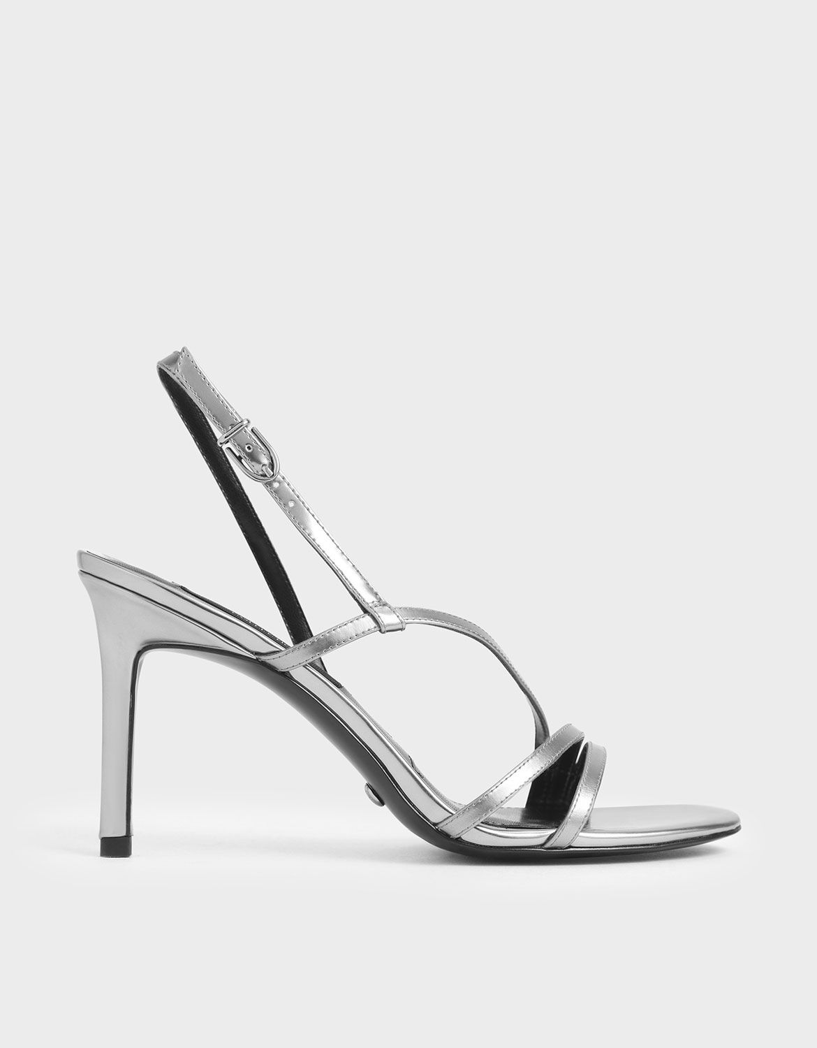 silver strappy sandals