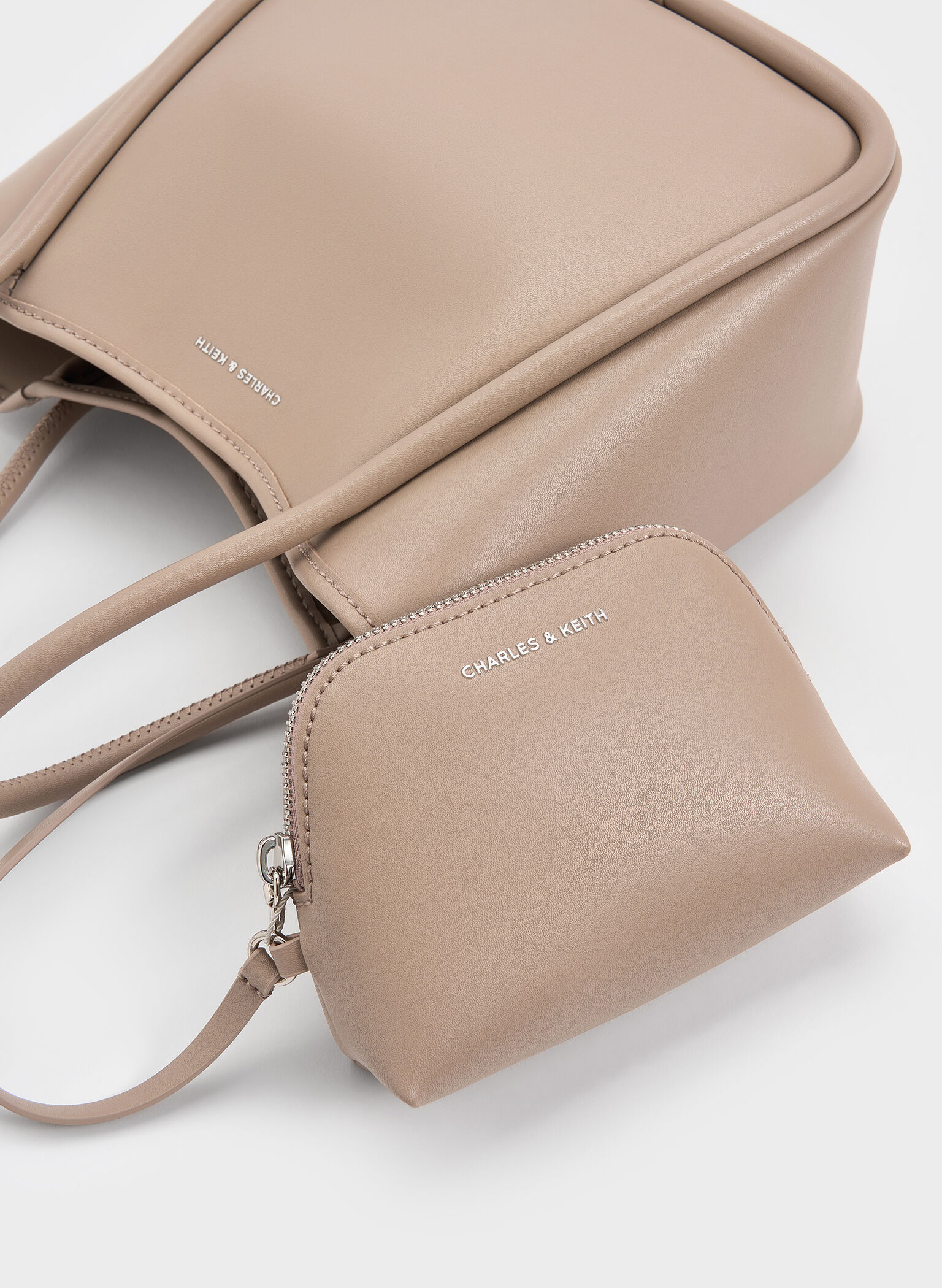 Mini Lyla Tubular Tote Bag, Gris pardo, hi-res