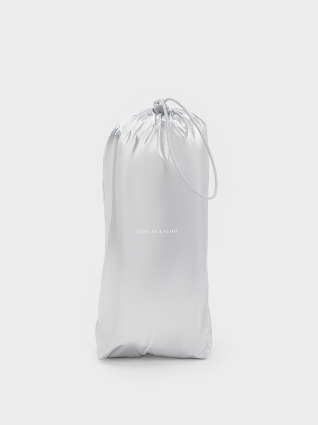 Mini Errya Nylon Crossbody Bag, Silver, hi-res