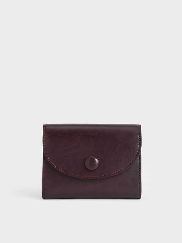 Willow Front Flap Mini Wallet, Dark Oak, hi-res