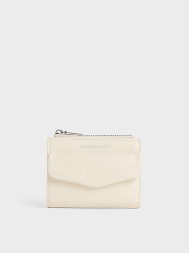 Rachel Front-Pocket Top-Zip Wallet, Cream, hi-res