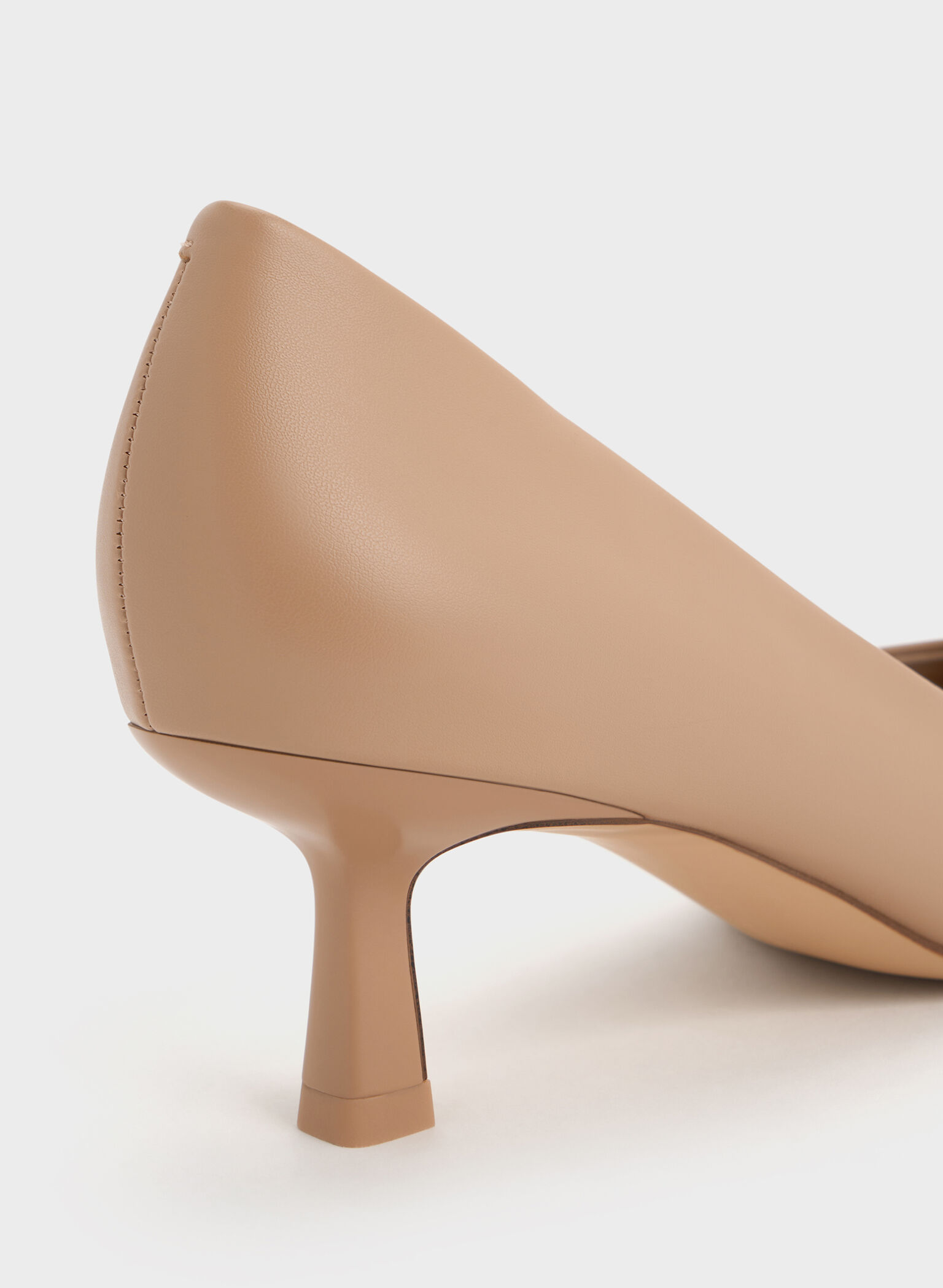Emmy Pointed Kitten Heel Pumps, Nude, hi-res
