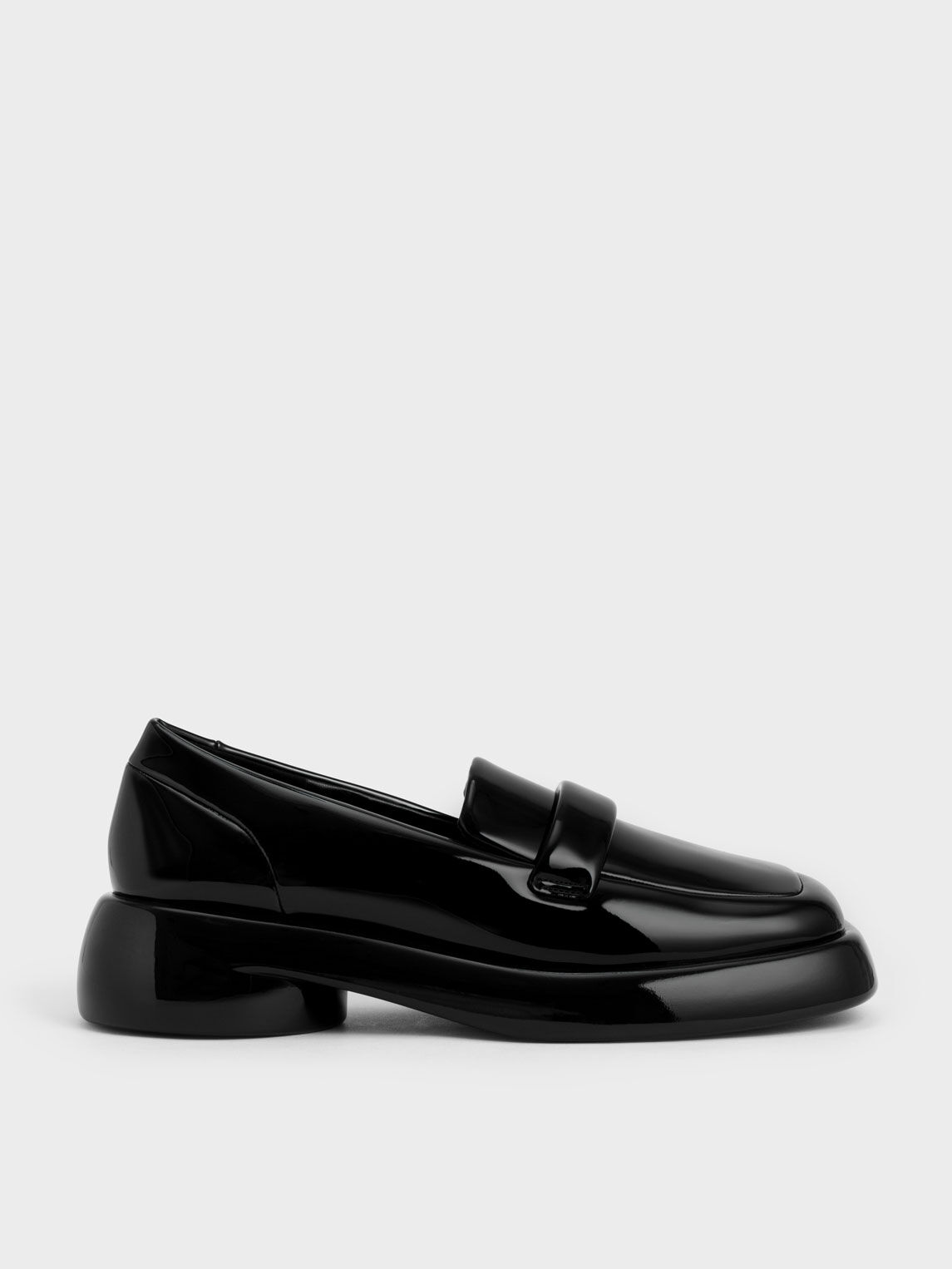 Black patent penny loafers sale