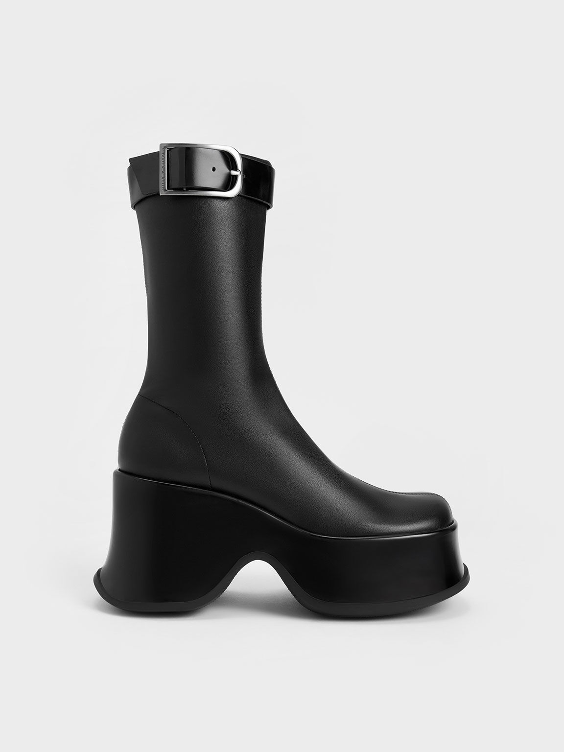 Black Carlisle Platform Boots CHARLES KEITH US black-carlisle-platform-boots-charles-keith-us
