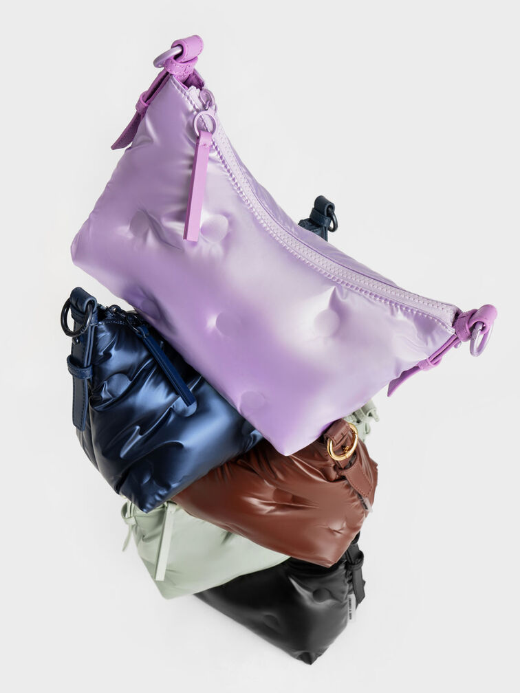 Sianna Nylon Crossbody Bag, Chocolate, hi-res