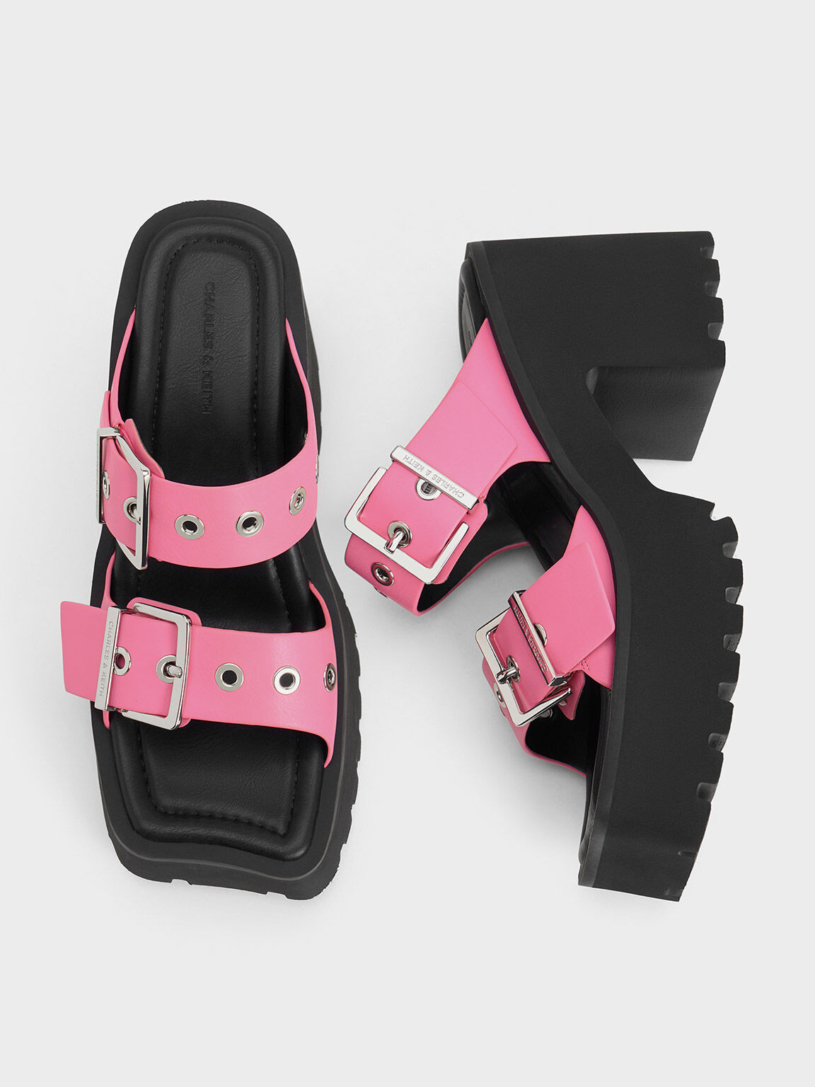 Double strap flatform discount sandals