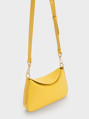 Catena Chain-Handle Bag, Yellow, hi-res