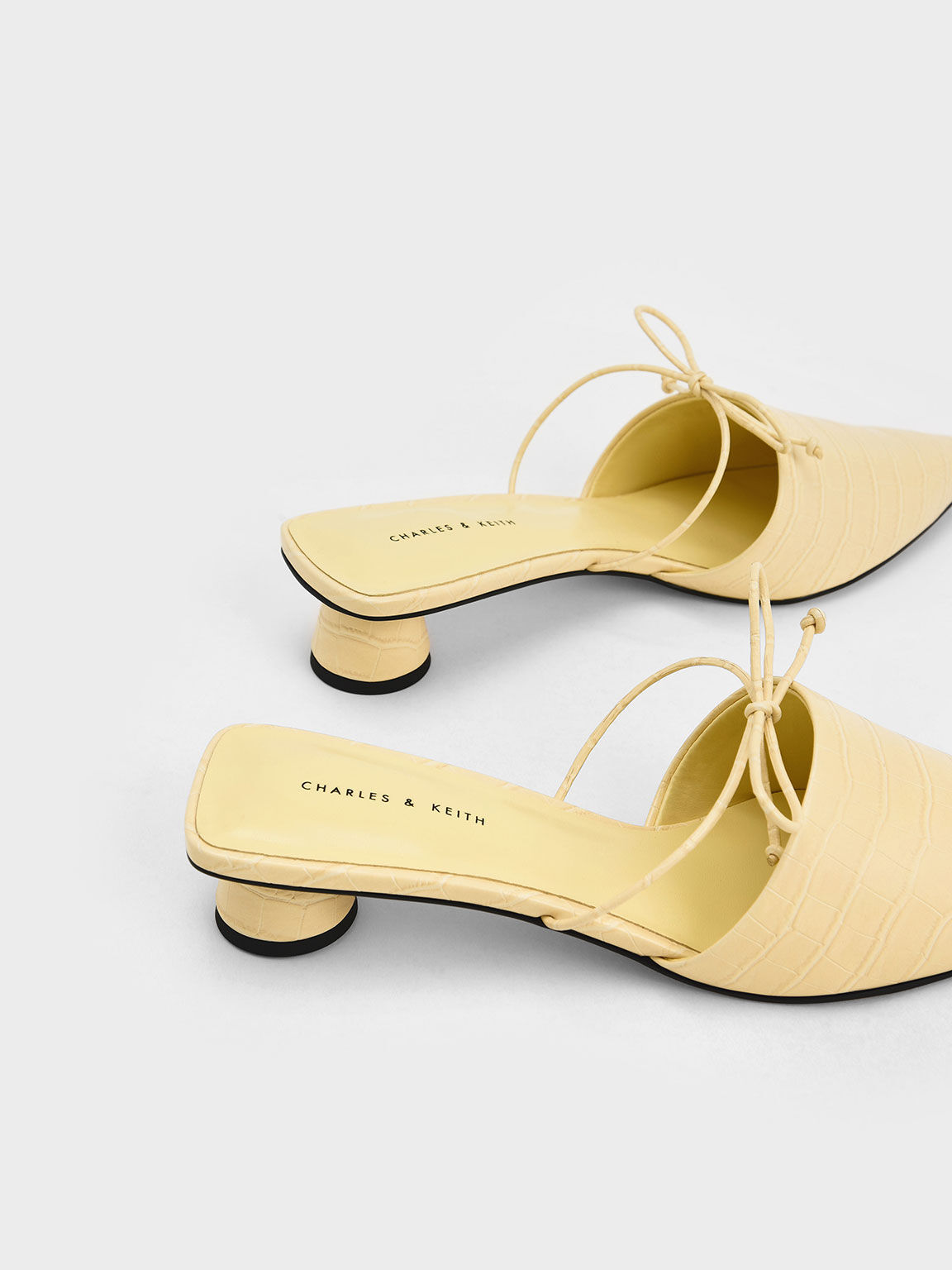Charles and keith yellow shoes on sale