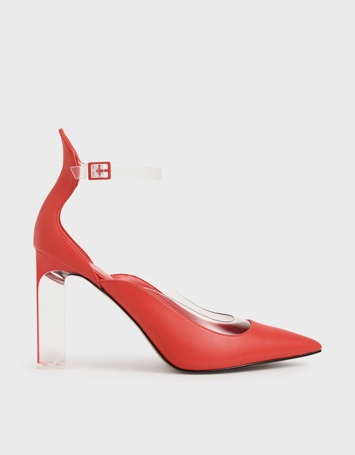 acrylic high heels