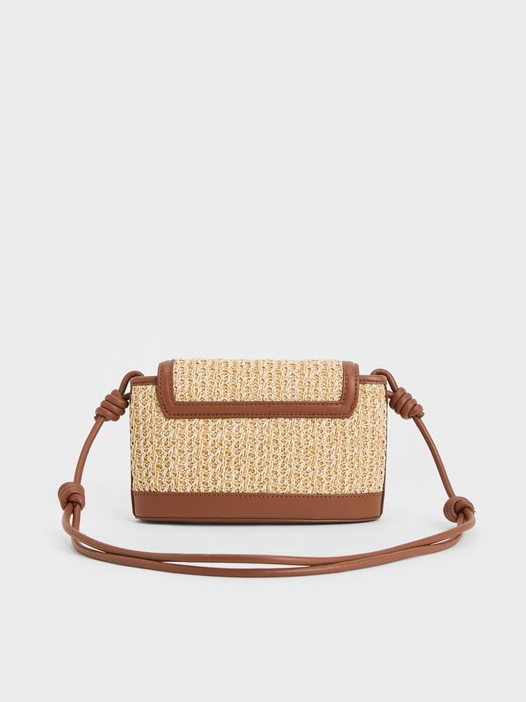 Sabine Raffia Knotted-Strap Bag, Multi, hi-res