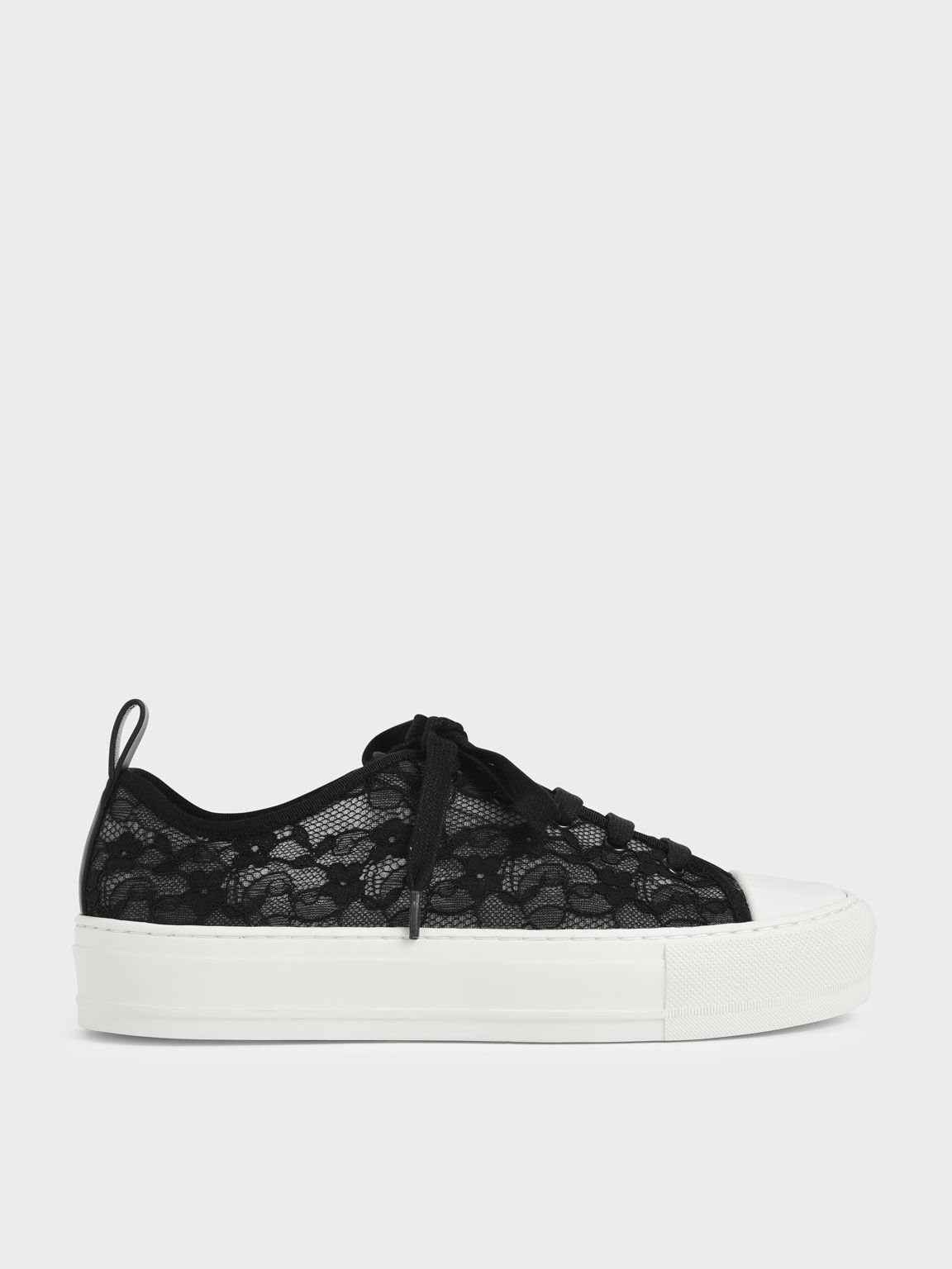 Black lace sneakers clearance