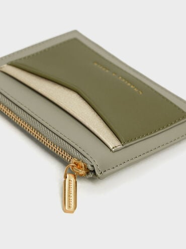 Chain Link Card Holder, Sage Green, hi-res