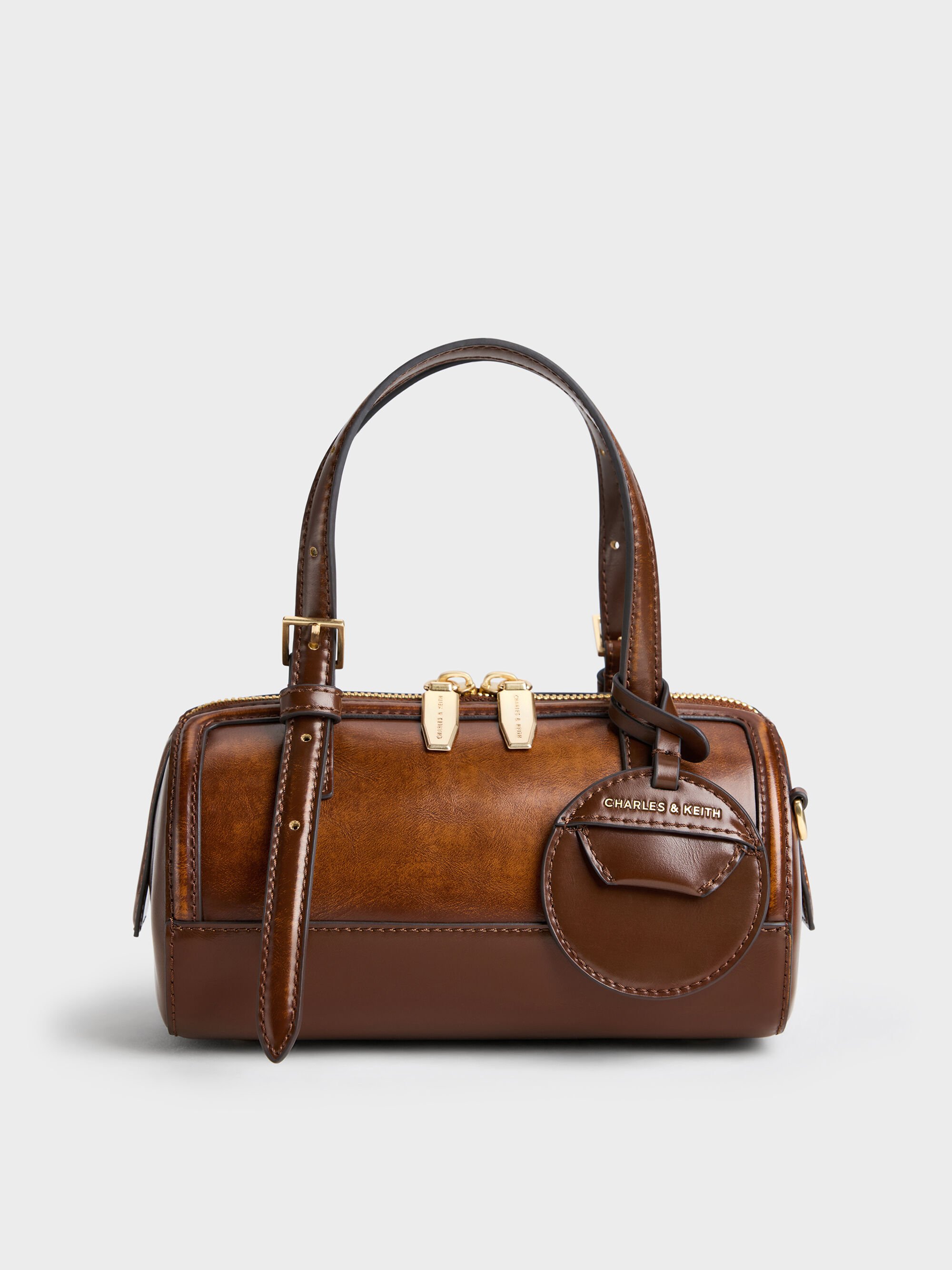 Tan Enola Bowling Bag - Tan - Bags - CHARLES & KEITH KR