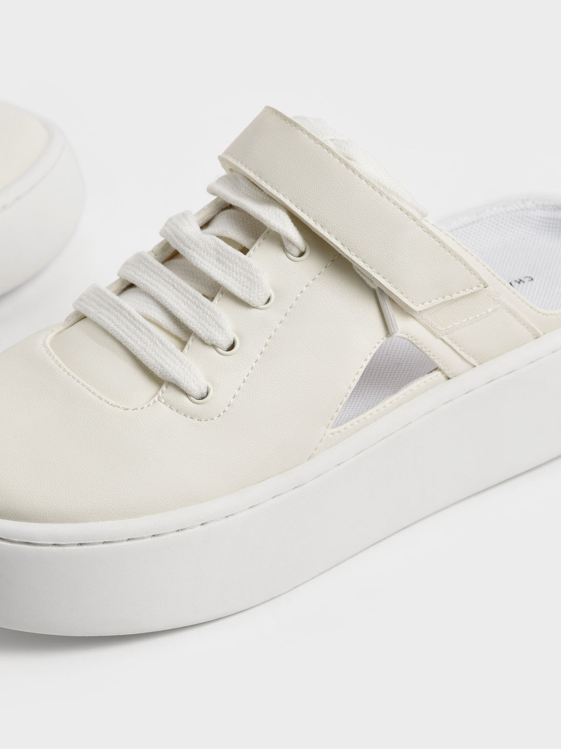 Skye Lace-Up Sneaker Mules, Chalk, hi-res