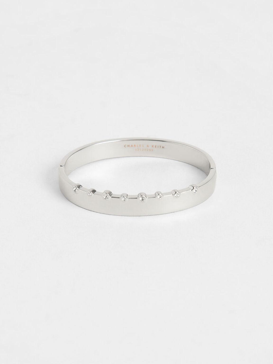 Swarovski® Crystal Studded Bracelet, Silver, hi-res