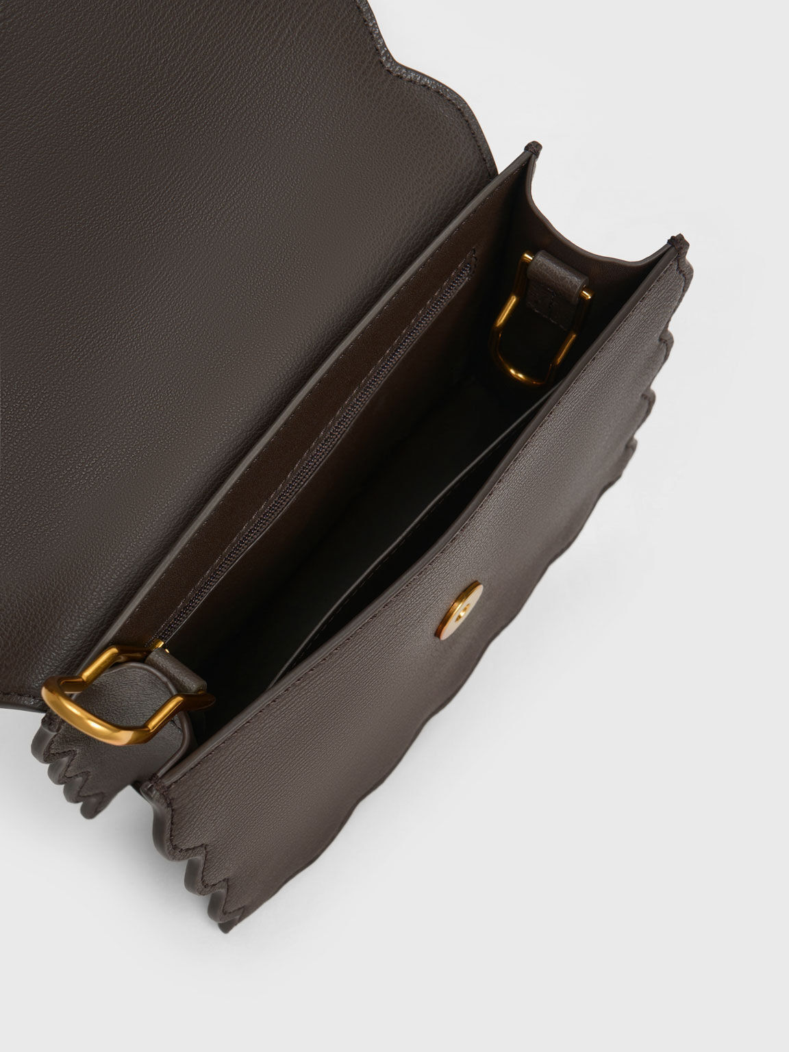 Charles and keith scallop bag on sale