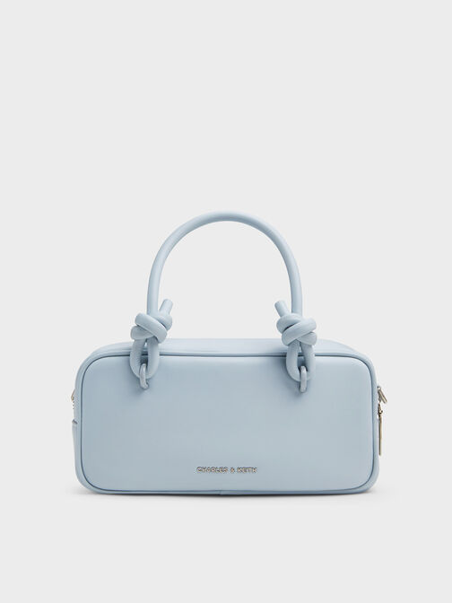 Sammie Knotted-Handle Elongated Bag, Sea Salt Blue, hi-res