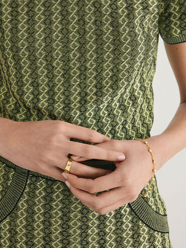 Orinda Crystal Sculptural Ring, Gold, hi-res