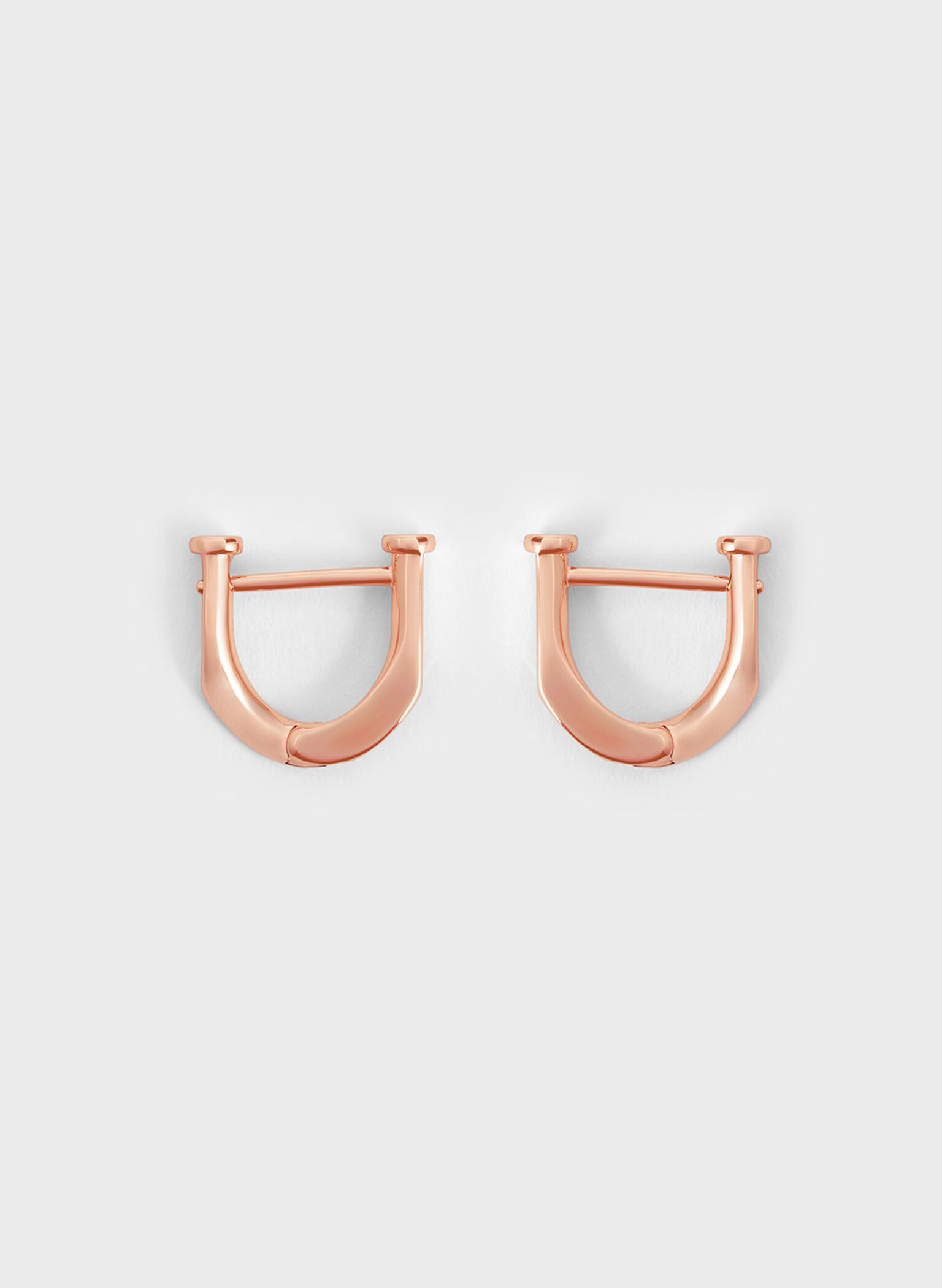 Pendientes Gabine Huggie, Oro rosa, hi-res