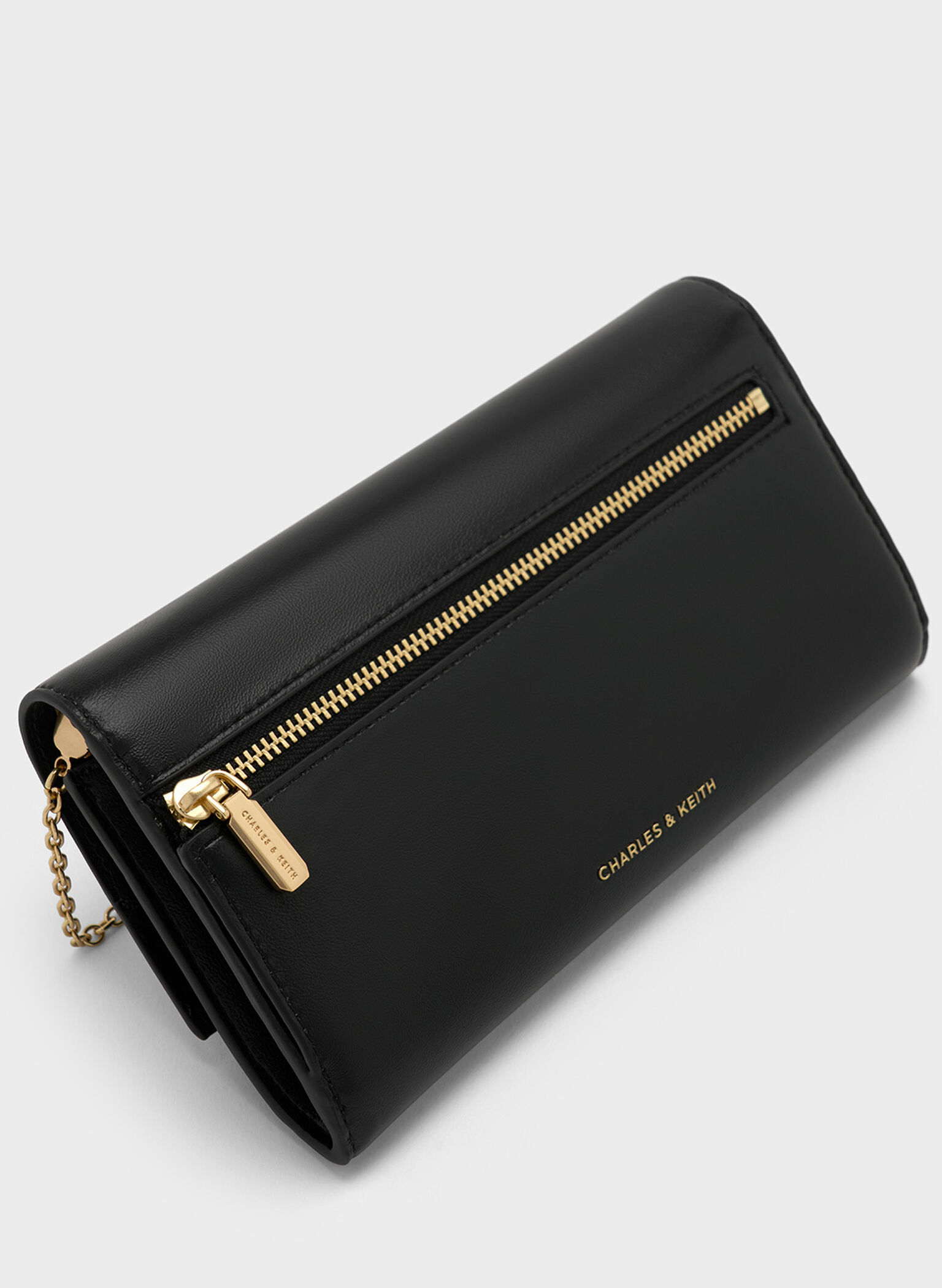 Lennie Chain-Handle Wallet, Black, hi-res
