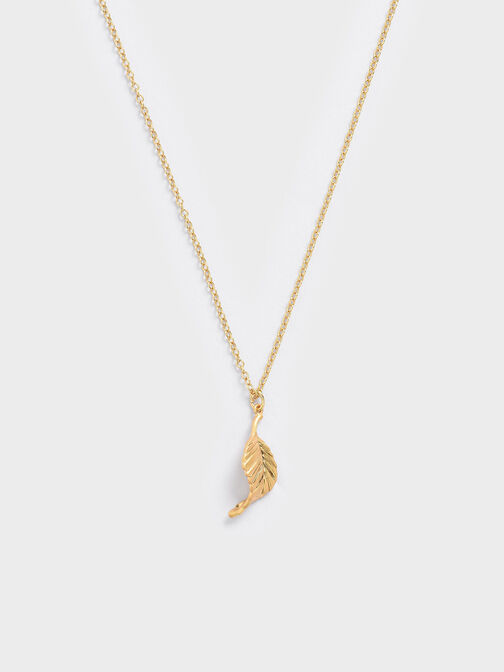 Heart Motif Choker Necklace - Gold