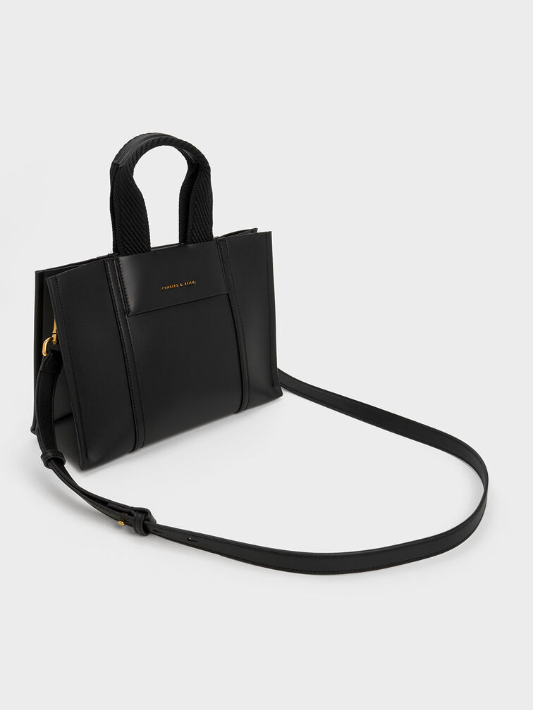 Mini Shalia Tote Bag, Black, hi-res