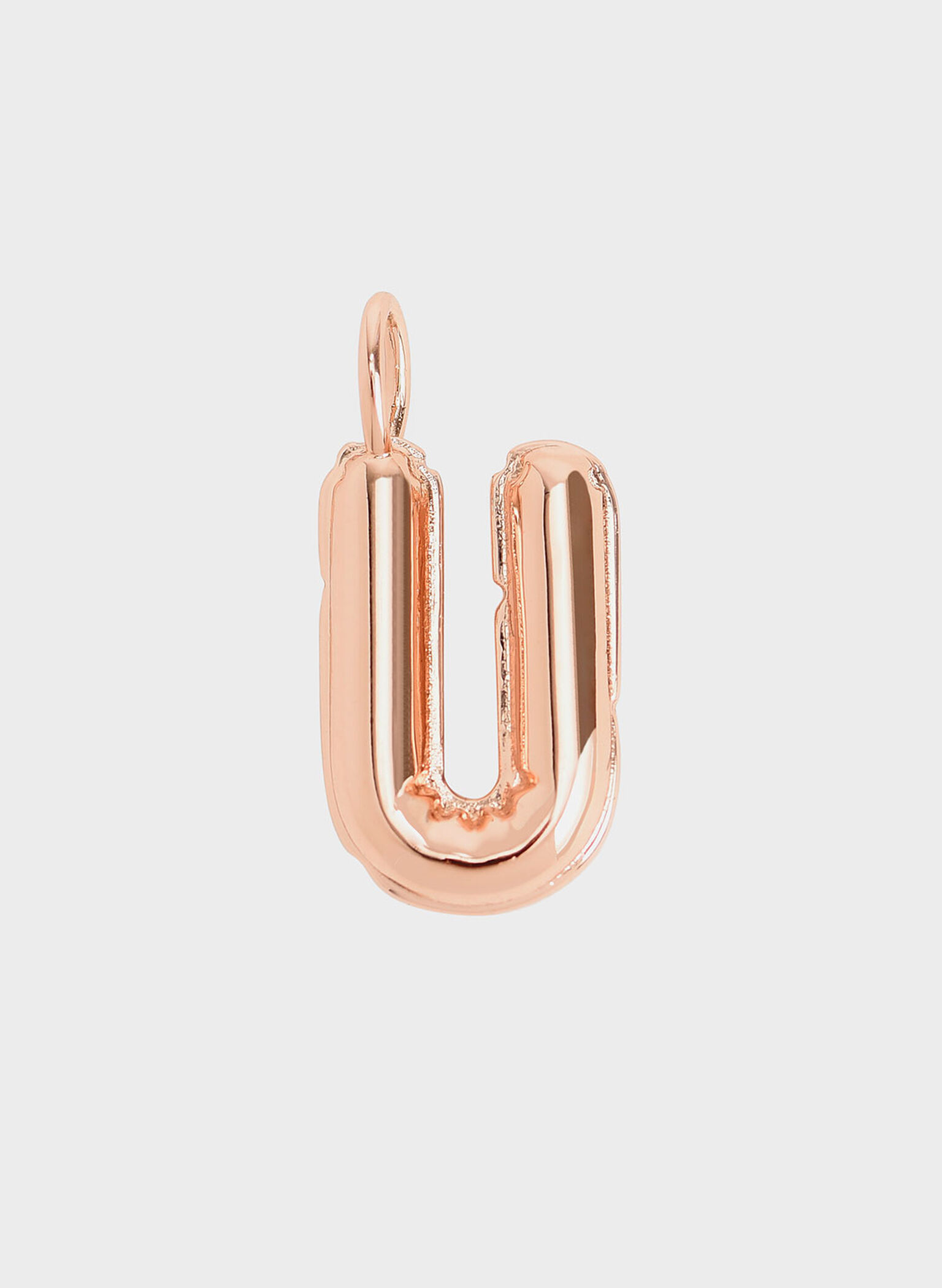 Alphabet 'U' Charm, Rose Gold, hi-res