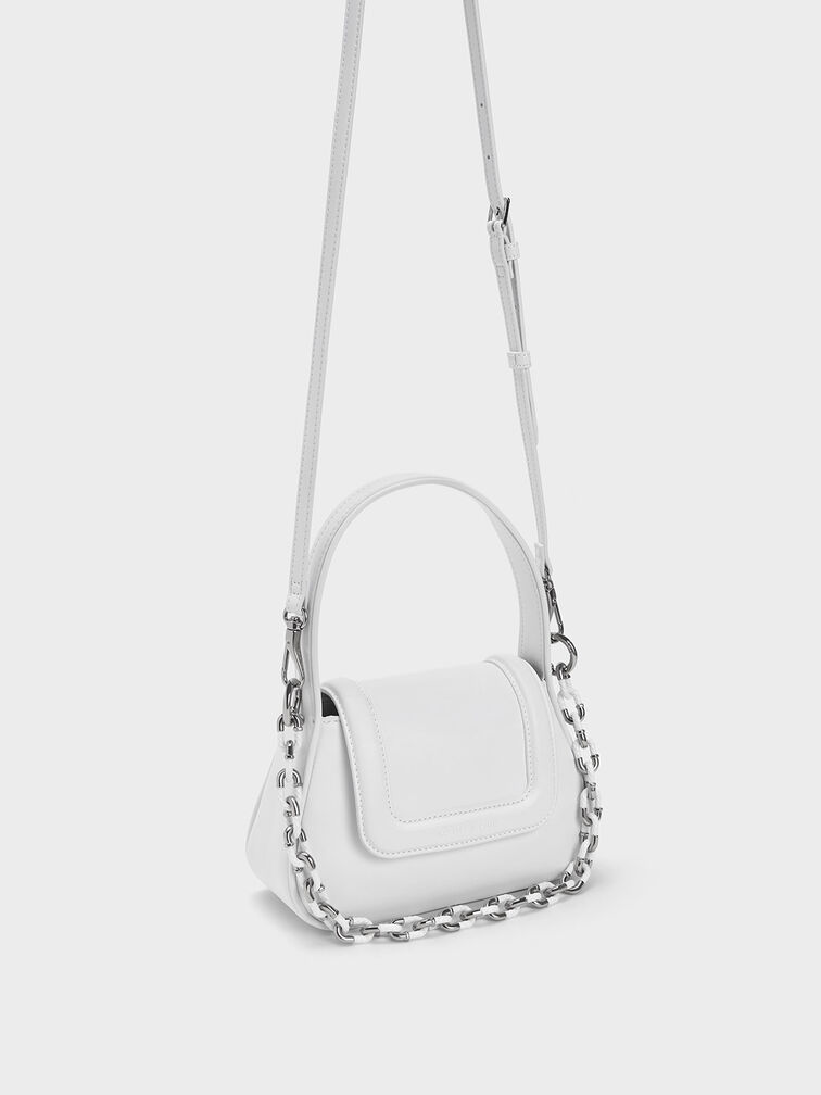 Bolso Shiloh con asa superior, Blanco, hi-res