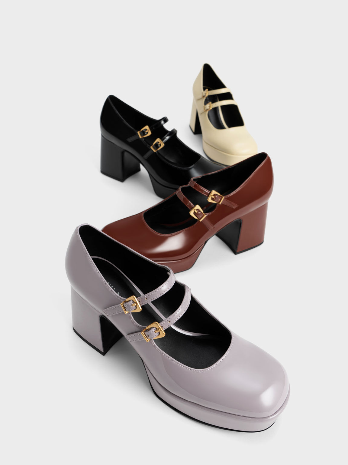Women Mary Jane Shoes Block Mid Heels Buckle Lace Bow Lolita Cute Heels  Shoe | eBay