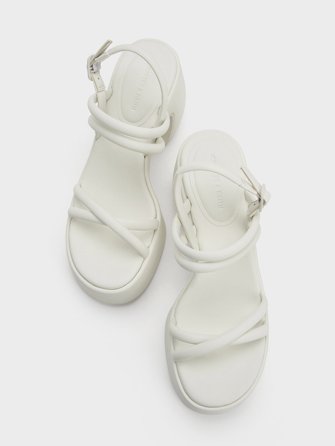 White flat deals platform sandals