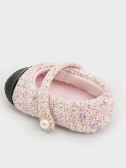 情人節兒童系列：嬰兒拼接瑪莉珍鞋, 粉紅色, hi-res
