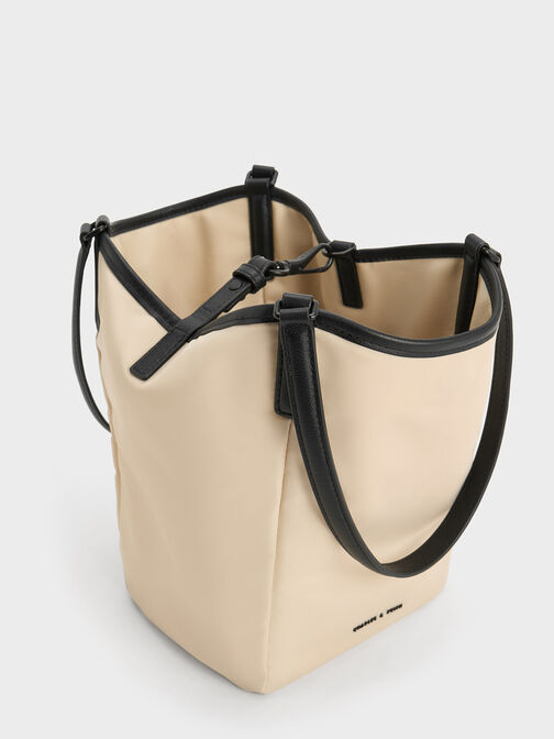 Sianna Slouchy Tote Bag, Beige, hi-res
