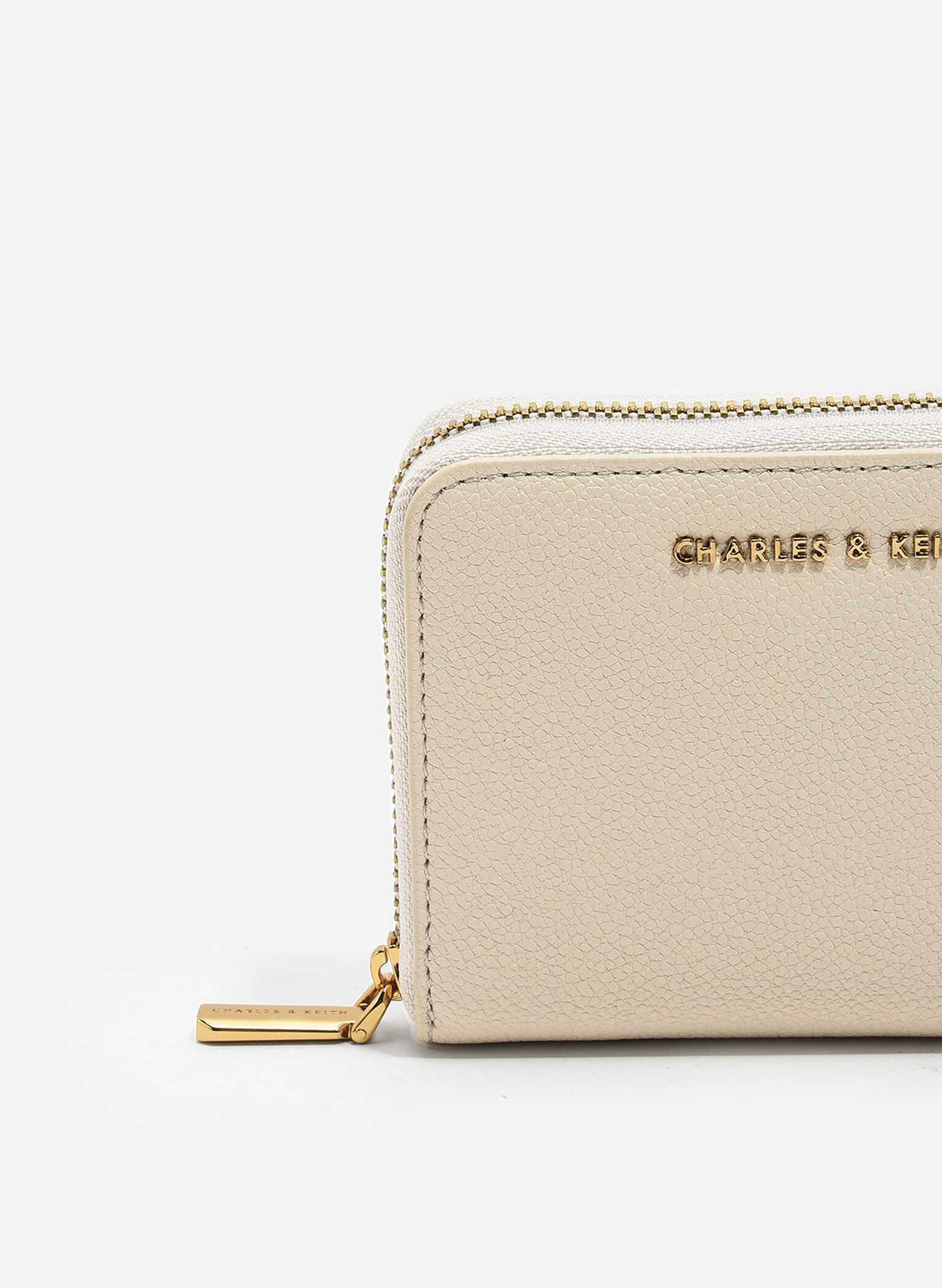 Dulcie Zip-Around Square Wallet, Ivory, hi-res