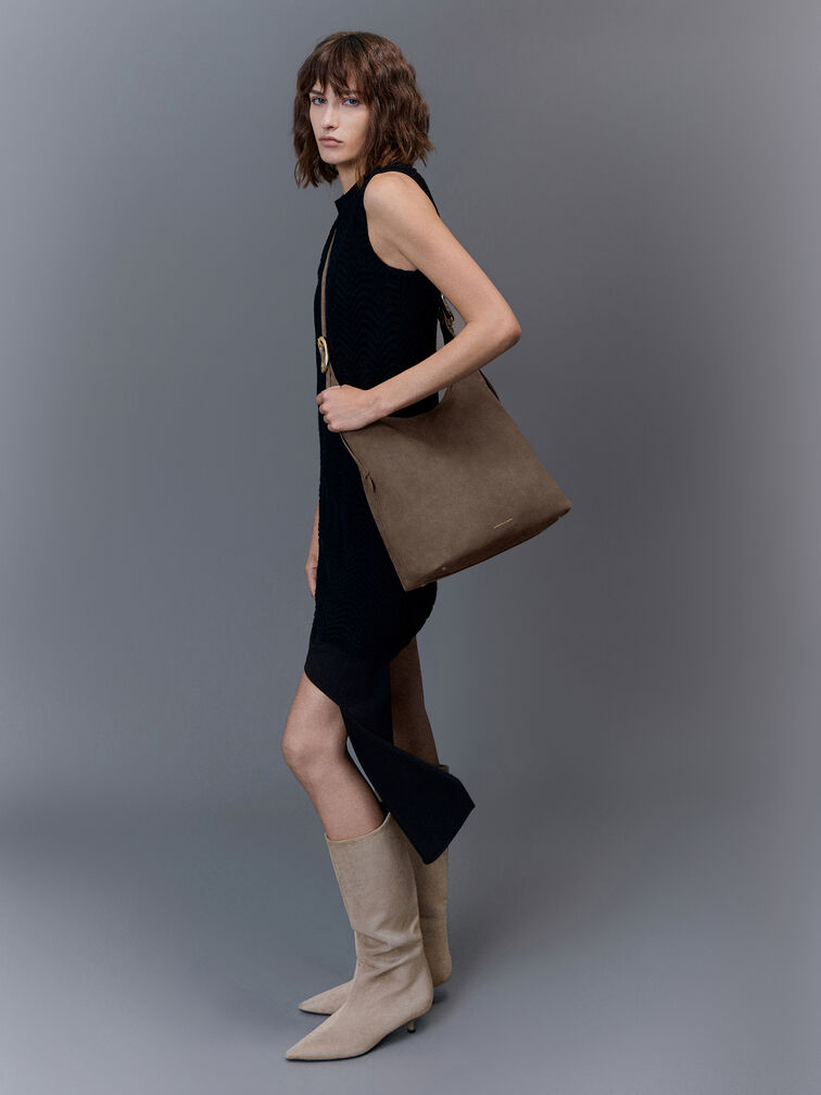 Aislin Hobo Bag, Stone Grey, hi-res