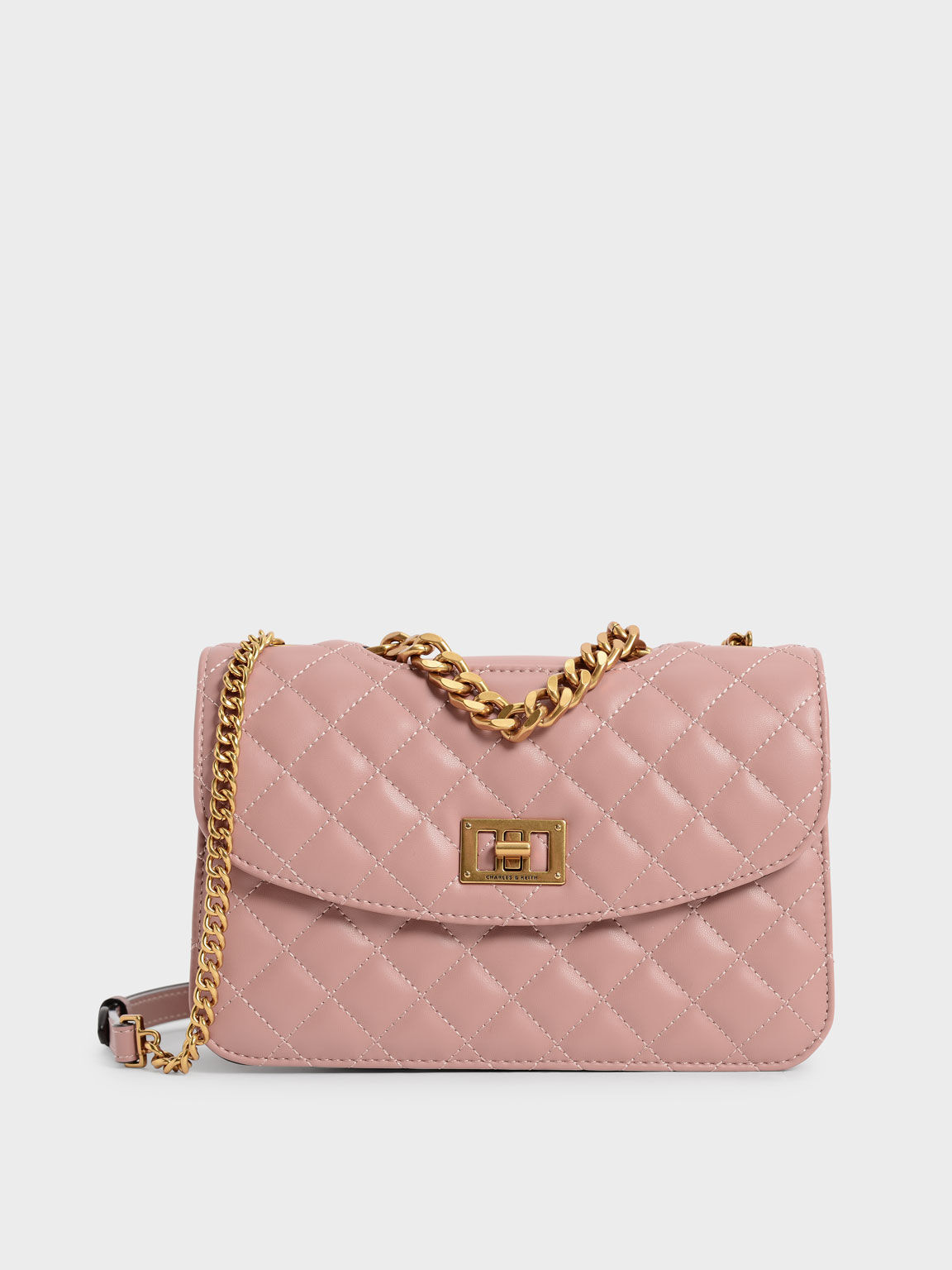 blush leather clutch bag