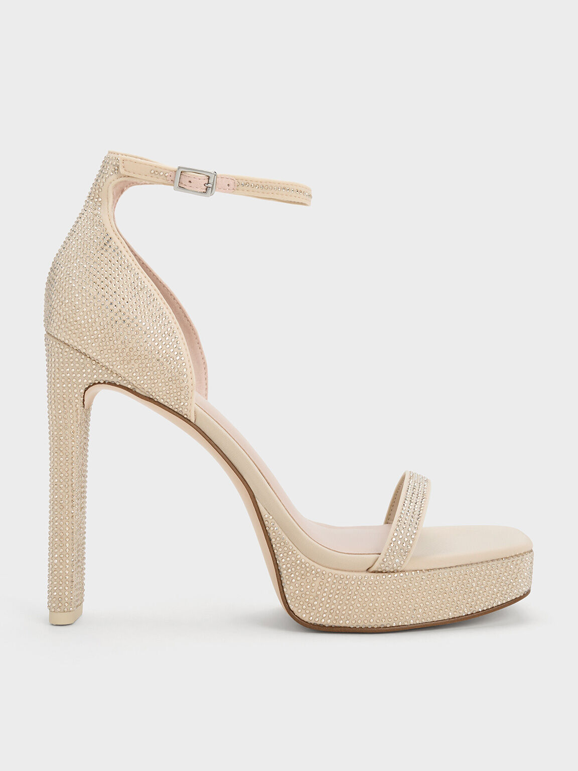 Crystal ankle strap sandals 2025
