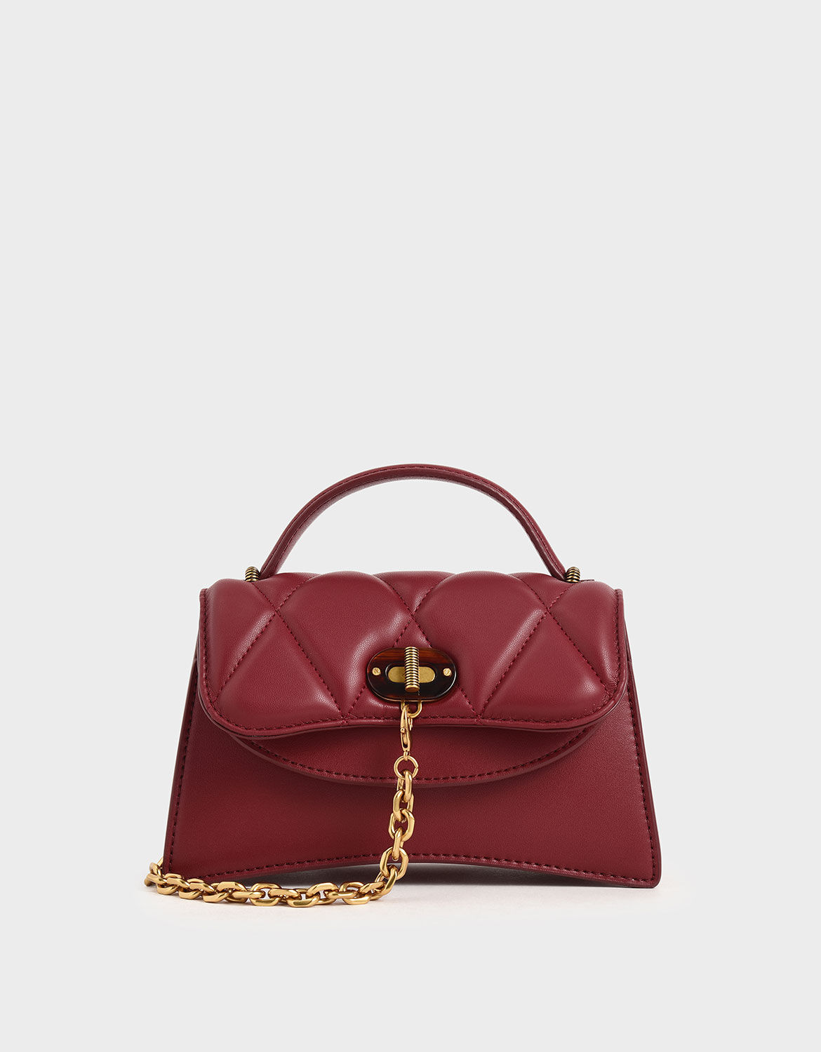 Charles and keith red bag clearance
