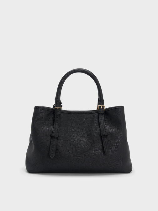 Baral Bead-Charm Tote Bag, Black, hi-res